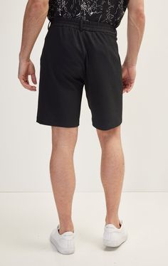 Introducing our Elegant Everyday Shorts, where comfort meets sophistication for effortless style in any setting. Crafted with meticulous attention to detail and made from high-quality materials, these shorts are designed to elevate your casual wardrobe with a touch of refinement. Featuring a tailored fit and a versatile length, these shorts offer a polished silhouette that transitions seamlessly from day to night. Whether you're strolling through the city streets or enjoying brunch with friends, Black Bermuda Shorts For Summer, Black Bermuda Shorts With Relaxed Fit, Black Relaxed Fit Bermuda Shorts, Black Relaxed Fit Bermuda Shorts With Elastic Waistband, Black Relaxed Fit Shorts With Short Inseam, Black Relaxed Fit High-waisted Bermuda Shorts, Black Bermuda Bottoms For Summer, Black Bermuda Shorts For Spring, Black Bermuda Shorts With Elastic Waistband For Summer