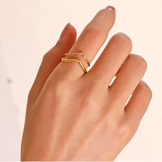 It can be given as a special surprise to friends and family. This ring is versatile and has an adjustable opening, which your friends and family will love. Crystal Open Ring For Promise, Adjustable Yellow Gold Open Couple Rings, Gold Open Band Couple Rings Gift, Adjustable Gold-plated Open Band Midi Rings, Gold Open Band Stackable Rings As Gift, Gold Midi Promise Rings With Simple Design, Adjustable Gold Plated Open Crystal Ring, Adjustable Gold-plated Crystal Open Ring, Adjustable Open Crystal Ring Gold Plated