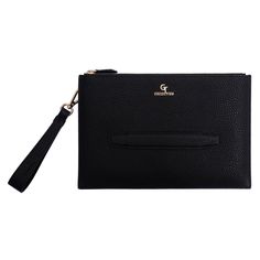 "This clutch bag combines the timeless elegance of black leather with exquisite golden details, making it a versatile accessory suitable for various occasions. 🏷️ DETAILS: * Made of 100% Genuine Leather * Handmade with Unique Design * Material: Genuine leather * Color: Black * Metal: Stainless steel - Gold plated * Delivered in Presentation Box * Size: 28 x 18 cm 💼 Organized Elegance: Keep your essentials organized and within reach. The clutch's thoughtfully designed compartments make it easy to access what you need, when you need it. 🎁 The Perfect Gift: Whether it's a birthday celebration or a special occasion, this clutch is a sophisticated and thoughtful gift that adds a touch of luxury to everyday life. 🌟 Elevate Your Style: Carry your essentials in sophistication and confidence. O Luxury Black Wallets For Daily Use, Luxury Black Pouch With Zipper Closure, Luxury Black Wallet, Black Clutch Pouch For Business, Elegant Black Coin Purse For Business, Modern Black Pouch For Formal Occasions, Black Leather Formal Pouch, Elegant Black Business Coin Purse, Elegant Black Office Pouch