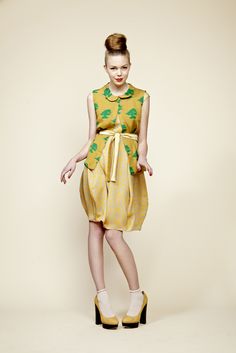 :: charlotte taylor :: Charlotte Taylor, Fish Dress, Frock And Frill, Yellow Fish, Summer Yellow, Darling Dress, Pretty Clothes, Fashion Magazine, Pretty Outfits