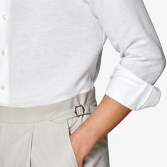 This casual white
  extra slim fit shirt features a single cuff and curved cutaway collar that
  keeps it versatile, comfortable, and timeless. Timeless White Shirt With Fold Down Collar, White Long Sleeve Timeless Dress Shirt, White Slim Fit Tops For Business Casual, Timeless White Business Shirt, White Timeless Tops With Button Cuffs, White Timeless Top With Button Cuffs, Timeless White Top With Button Cuffs, Tailored White Top For Business Casual, White Semi-formal Shirt With Button Cuffs