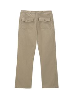 Editor's NotesThese casual pants are made from durable cotton that's inspired by army wear and washed for soft touch. They're cut in a relaxed bootcut silhouette and accented with four out pockets.- Zip and button fastenings- Two front on-seam pockets- Two front patch pockets- Two back patch pockets- Relaxed fit- Bootcut silhouette- Minimize shrinkageMeasurements (in.)1 / 2 / 3- Waist: 15.0 in. / 15.9 in. / 16.9 in.- Rise: 13.8 in. / 14.1 in. / 14.6 in.- Thigh: 12.6 in. / 13.0 in. / 13.4 in.- Hem: 9.1 in. / 9.4 in. / 9.6 in.- Inseam: 29.1 in. / 29.5 in. / 29.9 in.- Outseam: 40.6 in. / 41.1 in. / 41.7 in.Model info: Height 6' 0.8, Chest 34.6, Waist 25.2, Hip 35.8 / Fitting size 2Composition & Care- 100% Cotton- Refer to the care labelDesigner- by endoor Khaki Straight Leg Jeans With Flap Pockets, Cotton Straight Leg Work Pants With Flap Pockets, Straight Cotton Cargo Pants, Classic Khaki Cargo Pants With Pockets, Classic Khaki Cargo Pants, Casual Straight Cargo Pants For Workwear, Cotton Work Pants With Flap Pockets, Khaki Straight Leg Bottoms With Flap Pockets, Casual Cotton Work Pants With Flap Pockets