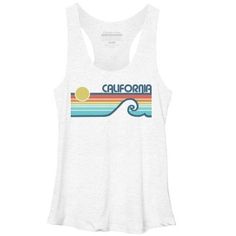 Channel your inner artist with the California Retro Sunset premium ring spun cotton graphic Women's T Shirt created by LuckyU for Design By Humans. It's time to add a pop of color, a splash of humor, and a whole lot of creativity to your day with apparel designed by one of our global artists. We're here to help you find that perfect you style! Summer Graphic Print Crew Neck Tank Top, Cotton Graphic Print Racerback Tank Top, Graphic Print Crew Neck Tank Top For Summer, Crew Neck Cotton Printed Tank Top, Printed Cotton Crew Neck Tank Top, Cotton Printed Crew Neck Tank Top, Summer Graphic Print Racerback T-shirt, Cotton Screen Print Racerback Tank Top, Summer Printed Crew Neck Tank Top