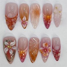 Product Information: Type : False nails/Press on nails/Stick on nails/Nails Tips 100% New and high quality Color: Multicolored Material: ABS Plastic Package Includ ed: 2 4pcs False Nails with glue Feature: Full cover/Glue Included/Pre-designed/Durable/Detachable 1.This false nails are easy to file, paint and apply. It looks natural and nice holding the color without separating or streaking, making your tips magical and stylish. 2.Easy to use according to your option to wear them long or clip them short, easy to trim and file them to any length and shape you like. Mutiple application: The false nails are great for learners at all stages,suitable for nail salons and diy nail art at home,easy to remove,which are wonderful gifts for your wife,girlfriend,mother or sisters,as well as they are gr Nail With Butterfly, Nails Medium Almond, Medium Almond, Nail Remover, Nail Tip, Nails Medium, Almond Acrylic Nails, Almond Nail, New Nail Art