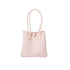 The Mini Ella is a plastic summer handbag, handwoven with 100% recycled plastic. Perfect for the pool, beach or out around town. It is eco friendly and handwoven and oh so cute with your spring and summer clothes. Product Overview: Materials: Recycled plastic Size: 8.5” H (13.5" with Handle) x 9” W