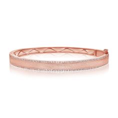 Diamond details: Pave diamonds Total Carat Weight: 0.74 Color: G/H Clarity: SI Metal: 14k solid gold Lengths: 15-19 cm ﻿Closure: Push clasp with safety latch Rose Gold Diamond Cut Bracelets, Elegant 14k Gold Diamond Bracelet With Pave Setting, Rose Gold Diamond Bracelet With Vvs Clarity, Formal 14k Gold Diamond White Bracelet, Rose Gold Diamond Bracelet With Diamond Accents, 14k Gold Pave Diamond Bracelet, 14k Gold Diamond Bracelet With Pave Setting, Rose Gold Pave Diamond Bracelet For Wedding, Hand Set Diamond Rose Gold Bracelet