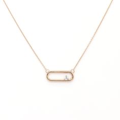 "Rectangular Diamond Necklace | 14k Real Gold Tube Necklace | Rectangular Outline Necklace | Horizontal Necklace | Tubular Pendant | Friendship Jewelry P R O D U C T 𝄪 D E T A I L S ✽ April Birthstone ✽ Metal: 14k Yellow Gold, White Gold & Rose Gold ✽ Chain Length: 14\" - 20\" (Classic Rolo Chain) ✽ Pendant Size: 17.0 mm x 6.7 mm ✽ Center Stone: 2.0 mm Natural Diamond (approx. 0.03ct) ✽ Diamond Color: G ✽ Diamond Clarity: VS2-SI1 ✽ Made to Order O T H E R 𝄪 I N F O R M A T I O N ▪ All items ar Luxury Gold Rectangular Pendant Diamond Necklace, Luxury Diamond White Rectangular Necklace, Luxury White Gold Rectangular Diamond Necklace, Elegant Diamond Necklace With Rectangular Pendant For Formal Occasions, Elegant Necklace With Rectangular Pendant And Box Chain, Elegant Necklace With Box Chain And Rectangular Pendant, Fine Jewelry Necklace With Rectangular Pendant For Formal Occasions, Formal Fine Jewelry Necklace With Rectangular Pendant, Modern Diamond Necklace With Cable Chain