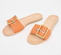 Understated yet elevated, this minimal slide sandal gets dressed up with an oversized buckle. Be sure to add these to your beach bag before your next vacay. From Dolce Vita. Beach Slides With Tang Buckle, Flat Slides With Buckle Closure For Vacation, Flat Sandals With Tang Buckle For Beach, Flat Beach Sandals With Tang Buckle, Flat Tang Buckle Sandals For The Beach, Chic Sandals With Tang Buckle For Vacation, Flat Beach Slides With Buckle Closure, Beach Sandals With Tang Buckle And Slide Shape, Open Toe Slides With Tang Buckle For Beach