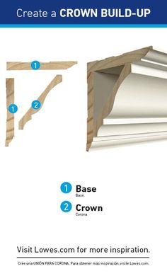 the crown build - up is shown with instructions to make it easier for you to install