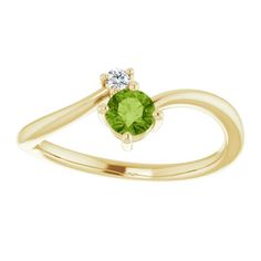 Birthstone Jewelry that represents love for a new family addition or yourself. This ring is made of 14k Gold, has a 4.10 mm Round Natural Gemstone with a natural .025 carat Diamond. Comes in Size 7 + Contact us if your Gemstone is not listed for a quote , email irelia@ireliafinejewelry.com Peridot Birthstone Ring For Promise Occasion, Peridot Birthstone Ring For Promise, Yellow Gold Peridot Diamond Ring With Birthstone, Diamond May Birthstone Ring With Center Stone, Peridot Birthstone Diamond Ring Fine Jewelry, Diamond Birthstone Ring With Center Stone For May, Peridot Solitaire Birthstone Ring For Promise, Fine Jewelry Peridot Birthstone Ring For Anniversary, Peridot Birthstone Ring For Anniversary