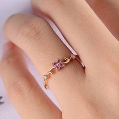 Elegant Open Flower Ring For Valentine's Day, Elegant Flower Open Ring For Valentine's Day, Elegant Flower Rings For Valentine's Day, Rose Gold Flower-shaped Rings With Cubic Zirconia, Rose Gold Flower-shaped Cubic Zirconia Rings, Rose Gold Crystal Ring For Proposal, Rose Gold Cubic Zirconia Flower Promise Ring, Rose Gold Cubic Zirconia Butterfly Ring For Wedding, Rose Gold Flower Shaped Crystal Wedding Ring