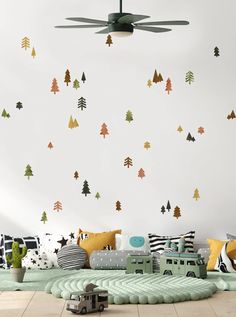 Mini Forest Tiny Trees, Cozy Fall, Peel and Stick Wall Stickers - Etsy Kids Forest Bedroom, Mini Forest, Tiny Nursery, Forest Nursery Decor, Tiny Trees, Forest Bedroom, Child Bedroom, Forest Decor, July 1st