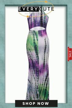 Purple Fashion Sexy Tank Sleeveless O Neck Asymmetrical Floor-length Print Patchwork Club Dresse Purple Fashion, Fashion Sale, Purple Dress, Cute Fashion, Floor Length, Shop Now, Purple, Dresses