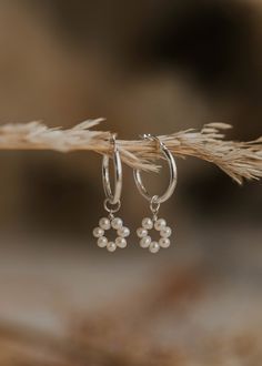 hanging set of pearl hoop earrings charms Small Hoop Jewelry With Flower Charm For Gifts, Handmade Flower Pearl Earrings, Handmade Flower-shaped Pearl Earrings, Flower Shaped Pearl Charm Jewelry, Floral Pearl Charm Jewelry, Dainty Nickel-free Round Pearl Earrings, Delicate Nickel-free Round Pearl Earrings, Dainty Wire-wrapped Pearl Earrings For Gift, Dainty Wire Wrapped Pearl Earrings For Gift