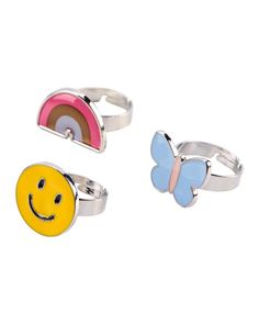 Made With Love, And Super Cute Graphics, These Rings Give Her Some Added Style. Rings For Kids, Toddler Girl Accessories, Colorful Rings, Girls Ring, Christmas Jammies, Free Shoes, Girl Jewelry, Rings For Girls, Clothing Essentials