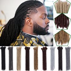 100% NEW 12" Dreadlocks For Hippie Men 100% Natural Handmade Hair Extensions African       About Product 12" Hippie Boys With Dreadlocks Afro Crochet Hair Extensions   1) Material: High Quility Afro Dreadlocks Synthetic Fiber 2) Length:12 Inches 3) Hair Weight:25g/pack(Net Weight)  28g±/pack(Net Weight) 4) Texture: Natural,Thick and Toughness 5) You're Watching 100% Kanekalon Gorgeous Colour Of Dreadlocks Braiding Hair Extensions. 6) Ideal Choice For Styles Such As Braid Dreads, Locs,Hippie Drea Hip Hop Hairstyles, Afro Crochet, Hedda Gabler, Short Dreadlocks Styles, Dread Hairstyles For Men, Mens Dreads, Hippie Men, Dread Braids, Braiding Hair Extensions