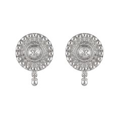 925 sterling silver Stud earrings, Sterling Silver Round Floral earrings, Floral Stud earrings Jewelry - Women's Earrings - Girls earrings Product Type:- Earring Metal: 925 sterling silver Length - 39mm Width - 25mm You will love it! Customization / Replacements  It's easy to create jewelry that's perfect for you. Change the materials to suit your style and budget:  Amethyst, Topaz, Garnet, Peridot, etc. I am happy to quote you the price. Also it can be made of 14K, 18K white, yellow, rose gold, Traditional Silver Dangle Clip-on Earrings, Silver Clip-on Earrings For Anniversary, Silver Single Round Plug Earring, Fine Jewelry Sterling Silver Earrings, Fine Jewelry Sterling Silver Hallmarked Earrings, Hallmarked Sterling Silver Fine Jewelry Earrings, Silver Hallmarked Clip-on Earrings, Nickel Free Sterling Silver Clip-on Earrings, Nickel-free Sterling Silver Plug Earrings For Wedding