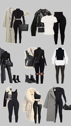 80s R&b Fashion, All Black Lace Outfit, 77 Degree Weather Outfit, All Black Outfit For Work Salon, Gray And Black Outfits, Chic City Outfits, Cute Classy Outfits, Ootd Frio, Casual Chic Outfits