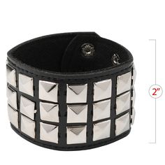 Skeleteen Stud Faux Leather Cuff is a great costume accessory for Halloween or dress-up. This bracelet is 9" long and has 3 different sized closures to ensure a secure fit for every wrist. These Studded Bracelets are of the ideal 80s rock star style and can be used for Rockstar costumes. Skeleteen items are made of tested materials that are non-toxic and safe. Punk Style Leather Cuff Bracelet With Wrist Strap, Adjustable Punk Cuff Bracelet With Wrist Strap, Punk Style Leather Cuff Bracelet, Edgy Adjustable Wristband With Wrist Strap, Adjustable Edgy Wristband With Wrist Strap, Adjustable Punk Cuff Bracelet, Adjustable Leather Punk Cuff Bracelet, Adjustable Punk Cuff Bracelet With Black Band, Adjustable Black Band Punk Cuff Bracelet