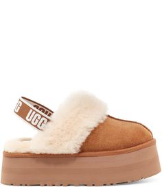 UGG® Funkette Suede Clogs | Dillard's Funkette Ugg Slippers, Funkette Ugg Slippers Outfit, Uggs Funkette, Cute Clogs, Funkette Ugg, Ugg Funkette Outfits, Outfits For The Cold, Ugg Funkette, Cute Uggs