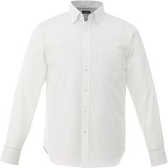 Elevate Men's White Cromwell Long Sleeve Shirt Long Sleeve Shirt Outfit, Sleeve Shirt Outfit, Long Sleeve Shirt Outfits, Graphic Long Sleeve Shirts, Buttoned Shirt, Long Sleeve Button Up Shirt, White Long Sleeve Shirt, Shirt Mockup, Mens Shirt Dress