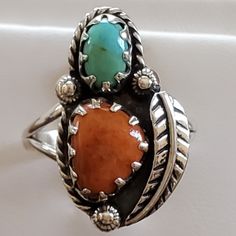 Gorgeous!!!! Great Southwestern Design! Set In 925 Stamped Sterling Silver. Please See All Pictures For Details And Measurement. Brand New. Never Worn. Wholesale Prices Always....Or Less. Southwestern Turquoise Ring With Natural Stones, Southwestern Silver Turquoise Ring With Natural Stones, Southwestern Sterling Silver Turquoise Ring With Natural Stones, Southwestern Multi-stone Oval Turquoise Ring, Southwestern Turquoise Oval Cabochon Ring, Romantic Wedding Rings, Nickel-free Round Turquoise Southwestern Ring, Turquoise Ring Engagement, Red Stone Ring