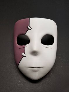 "Made to order is a 3D printed Sally Face mask with the option to include the wig. The mask is airbrushed and hand-painted with acrylic paint. This mask will complete your cosplay look or be a great addition to your Sally Face fan collection. The mask usually ships out within a week from the time of order. Measurements: Small 6\" across by 7.25\" high Regular 6.5\" across by 8\" high Large 7\" across by 9\" high" White Full Face Mask For Cosplay Events, White Masks And Prosthetics For Masquerade And Cosplay, White Masks For Cosplay Events, Themed Masks For Cosplay Events, White Costume Masks For Cosplay Events, Artistic Masks For Cosplay, Artistic White Masks And Prosthetics For Costume, White Full Face Mask For Cosplay, Artistic White Costume Masks And Prosthetics