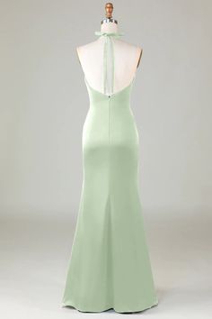 a dress on a mannequin with a halter neckline