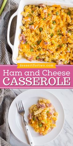 Indulge in a comforting Ham and Cheese Casserole! This cozy dinner idea features a delicious recipe with leftover diced ham, rotini pasta, and gooey cheddar cheese, all baked to perfection. It’s the ultimate comfort food recipe for leftover casseroles that will warm your heart. Get baking and enjoy! Leftover Ham Casserole, Ham And Cheese Casserole, Leftover Casserole, Ham Casserole, Easy Ham, Leftover Ham Recipes, Recipes With Few Ingredients, Leftover Ham, Cheese Casserole