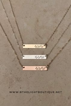 God is Greater than the Highs and lows engraved bar necklaces. Avialable in gold, sterling silver and rose gold. Elegant Laser Engraved Necklaces For Mother's Day, Rose Gold Sterling Silver Laser Engraved Necklaces, Everyday Elegant Laser Engraved Jewelry, Classic Necklace With Engraving Option, Elegant Etched Necklace As A Gift, Elegant Necklaces With Engraving Option For Mother's Day, Elegant Etched Necklace For Gift, Elegant Laser Engraved Necklaces For Anniversary, Elegant Laser-engraved Necklace For Anniversary