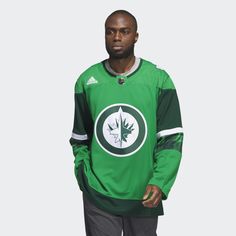 adidas Shop the Jets St. Pats Jersey - Green at adidas.com/us! See all the styles and colors of Jets St. Pats Jersey - Green at the official adidas online shop. Irish Jig, The Jets, Winnipeg Jets, Adidas Canada, St Pats, Adidas Shop, Break Out, Hockey Jersey, Plastic Waste