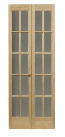 two doors with glass panels on each side