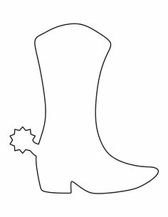 a drawing of a boot with stars on the bottom and heel, as well as an outline