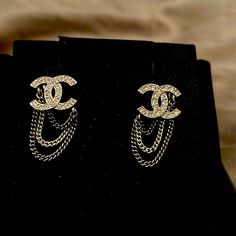 Coveted Chanel Earrings From 21b Jewelry Chanel, Chanel Earrings, Chanel Jewelry, Earrings Color, Crystal Earrings, Limited Time, Jewelry Earrings, Chanel, Women Jewelry