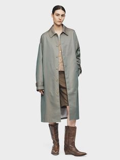 Mac Coat – 6397 Mac Coat, Classic Menswear, Menswear Inspired, A Color, Welt Pocket, Opal, Mac, Cotton Blend, Fashion Outfits