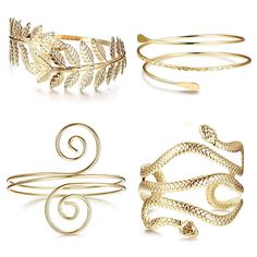 PRICES MAY VARY. GREEK GODDESS ARM CUFF BRACELETS: This Greek goddess arm cuff bracelet features an intricate gold leaf design, adding an elegant and regal touch to your Greek goddess costume or everyday style. With its eye-catching gold leaf design, this arm cuff bracelet makes a bold statement and draws attention to your arms. GOLD HALLOWEEN BRACELETS: This arm cuff is not only perfect for Halloween costumes but also adds a touch of Greek mythology inspired flair to themed parties, cosplay eve Greek Goddess Accessories, Greek Goddess Jewelry, Goddess Accessories, Goddess Headband, Arm Cuff Jewelry, Silver Arm Cuff, Upper Arm Cuff Bracelet, Goddess Halloween, Goddess Beauty