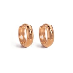 14K Solid Rose Gold small huggie earrings with a thick width. Perfect to wear alone or stacked with other huggies in our collection. 14K Rose Gold Hypoallergenic, lead and nickel free Width 3mm Inside Diameter:6mm Click close mechanism #ES034-6RG Rose Gold Tarnish-resistant Huggie Earrings, Rose Gold Small Hoop Huggie Earring (single), Minimalist Gold-tone Hoop Huggie Earrings, Gold-tone Small Hoop Huggie Earrings, Tarnish Resistant, Rose Gold 14k Gold-filled Small Hoop Huggie Earrings, Gold Huggie Earrings, Gold Huggies, Huggie Earrings, Huggies Earrings