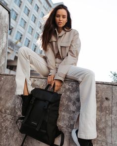 "HIGHLIGHTS: ✔️ Durable fabric ✔️ Padded straps and back for comfort ✔️ Compartment for a laptop up to 15\" ✔️ 1 front pocket ✔️ 1 side pocket Floral roll top backpack for women: ✔️ Handmade ✔️ 100% vegan ✔️ Eco-leather, only organic materials ✔️ Unique design ✔️ Add personalization if you want More backpacks for urban city tour https://etsy.me/2JHH72X Need something that will let your hands stay free? Here https://etsy.me/2JGaXEW MEASUREMENTS: ✔️ Height: 37 cm / 14\"6 ✔️ Width: 30 cm / 11\"8 ✔️ Pose With Backpack, Backpack Pose Reference, Backpack Photoshoot, Minimalist Backpacking, Girl With Backpack, Backpack Lifestyle, Backpacking Essentials, Roll Top Backpack, Street Style Bags