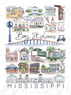 the cover of mississpii's book, bay st louis