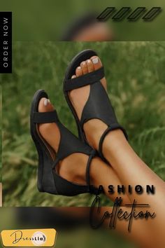 Summer New Female Sandals High Heel Slope Women's Shoes Thick Bottom Loose Sandals Female Sandals, Image Notes, Red And Grey, Black N Yellow, High Heel, Women's Shoes, High Heels, Fast Delivery, Women Shoes