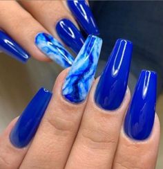 Perfect nail art inspiration 2019 Blue acrylic nails, Best acrylic nails, Acrylic nails Marble Acrylic Nails, Nails Trend, Water Color Nails, Blue Acrylic Nails, Colorful Nails, Cute Acrylic Nail Designs, Blue Nail Designs, Blue Nail, Summer Acrylic Nails