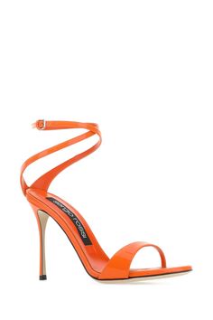 Orange Leather Godiva Sandals from Sergio Rossi Marine Serre, Orange Leather, Sergio Rossi, Italian Luxury, Sneaker Wedge, Accessories Branding, Bridal Shoes, Manolo Blahnik, Luxury Shoes