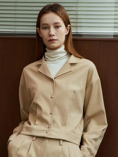 Composition : POLYESTER 75%, TENCEL 17%, WOOL 7%, SPAN 1%Country of Origin : KOREA Wool Shirt, Top Shirt, Composition, Top Outfits, Wool, The Originals, Clothes For Women, Clothes