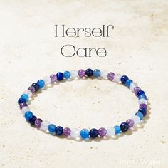 ️✨ "I welcome balance, vitality, and emotional harmony into my life." ✨Why Choose Herself Care Bracelet? This bracelet isn't just about beauty--it's about wellness. Designed for the modern woman who values both physical and emotional health, it provides a natural, holistic approach to self-care. Whether you're managing stress, hormonal balance, or simply looking to enhance your emotional well-being, the Herself Care Bracelet helps you stay connected to your body's natural rhythms while offering Spiritual Birthstone Crystal Bracelet, Spiritual Healing Crystal Bracelet With Birthstone, Cleansing Stones, Hormonal Balance, Crystal Healing Bracelets, Gemstone Beaded Bracelets, Premium Gift, Blue Chalcedony, Holistic Approach