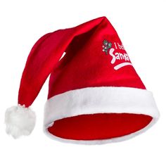 Red Felt Santa Hat. Embrace the holiday spirit with the unmistakable charm of this Red Felt Santa Hat. Complete with bright white trim, a sweet holiday graphic, and a soft and festive design, it adds the perfect touch of seasonal joy to any occasion.    Whether you're dressing up for a festive party, playing the role of Santa Claus, or simply looking to add a playful element to your outfit, this Red Felt Santa Hat is sure to make you feel merry and bright.      One size fits most. Felt Santa Hat, Adjustable Red Mini Christmas Hats, Red Adjustable Festive Hat, Red Adjustable Holiday Hat, Handmade Red Adjustable Felt Hat, Doll Hat, Red Felt, Factory Direct Craft, White Trim