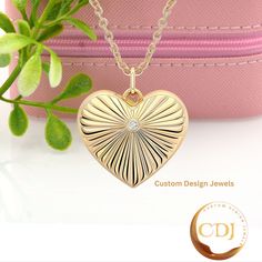 14k Gold Plated Fluted Heart Pendant, Fluted Heart Pendant, Designer Fluted Heart Pendant, Sunburst Pendant, Moissanite Heart Fluted Pendant  💙ITEM DETAILS💙 ♥️ Item : Fluted Heart Pendant   ♥️ Material: 925 silver  ♥️ Size: 25MM ♥️ Stone - select the variation                                         CUSTOME DESIGN JEWELS ♣️ NOTE:- Product color may be some different due to photographic lighting sources or your monitor setting. ♣️ Product & gemstone weight may vary from actual products. ♣️ Show Heart Pendant, Custom Jewelry, Etsy Store, Jewelry Necklace Pendant, 925 Silver, Gold Plate, Etsy Accessories, Jewelry Necklaces, Accessory Gift