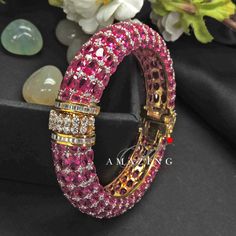 Luxury Multi-stone Round Bangle, Luxury Red Ruby Bangle, Ruby And Emerald Bangles, Luxury Ruby Bangle, Contemporary Bangles, Kada Bangles, Solid Gold Bangle, Ruby Bangles, Jewelry Bangles