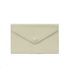 Personalized Monogram Leather Snap Style Wallet Cream Leather Bifold Wallet, Cream Leather Wallets With Card Slots, Elegant Compact Trifold Wallet With Coin Pocket, Elegant Compact Trifold Wallet For Everyday Use, Elegant Formal Wallets With Rfid Blocking, Elegant Compact Leather Trifold Wallet, Elegant Card Holder With Card Slots, Elegant Compact Trifold Wallet With Interior Card Slots, Elegant Compact Trifold Wallet With Card Slots