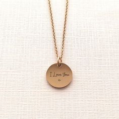 Remind someone of how much you care with this Personalised Message Disc Necklace! This makes the perfect gift for your partner, mother, friend or anyone else you know who'd love to be able to wear a special message, wherever they go. Engrave it with: - A little note that you know will put a smile on their face - A short, heartfelt reminder that you love them - An inside joke that is between you & them - A message that lets them know you will always be there for them - Or anything else you can think of! Each necklace holds up to 4 discs & you can engrave each one with something different. Just tell us if you'd prefer your necklace in silver, gold or rose gold & the message you'd like on each disc so we can engrave them in our small workshop before polishing & assembling your finished neckla You Are My Sunshine Necklace, Calendar Keychain, Personalised Calendar, Sunshine Necklace, Inside Joke, Signature Necklace, Necklace Quotes, Sunflower Necklace, Aerobics Workout