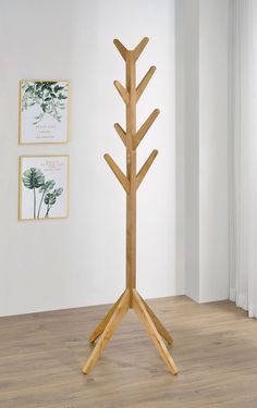 Margaret Natural Oak Coat Rack - Ornate Home Clothing Hanger, Wood Coat Rack, Modern Coat Rack, Standing Coat Rack, Wooden Rack, Clutter Free Home, Elegant Coats, Hall Tree, Coat Stands